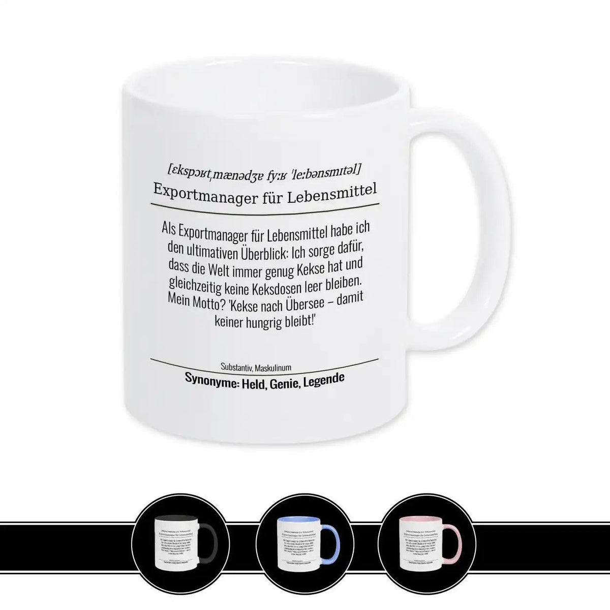 Tasse für Exportmanager für Lebensmittel - Druckerino