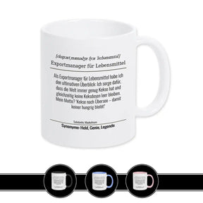 Tasse für Exportmanager für Lebensmittel - Druckerino
