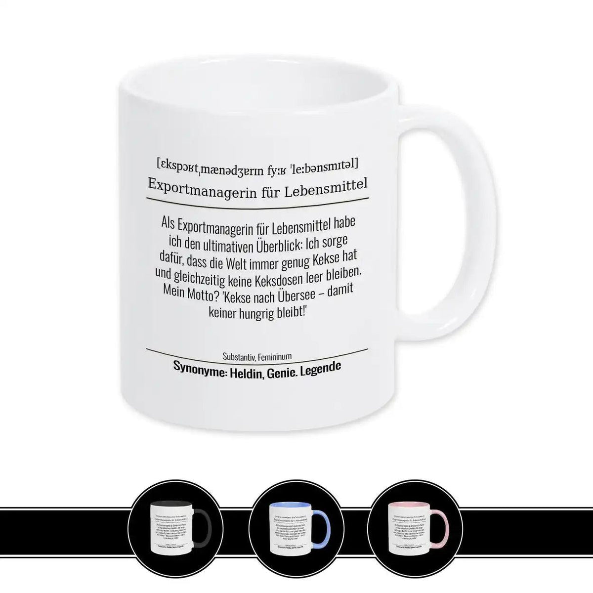 Tasse für Exportmanagerin für Lebensmittel - Druckerino