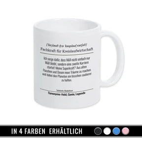Tasse für Fachkraft für Kreislaufwirtschaft - Druckerino