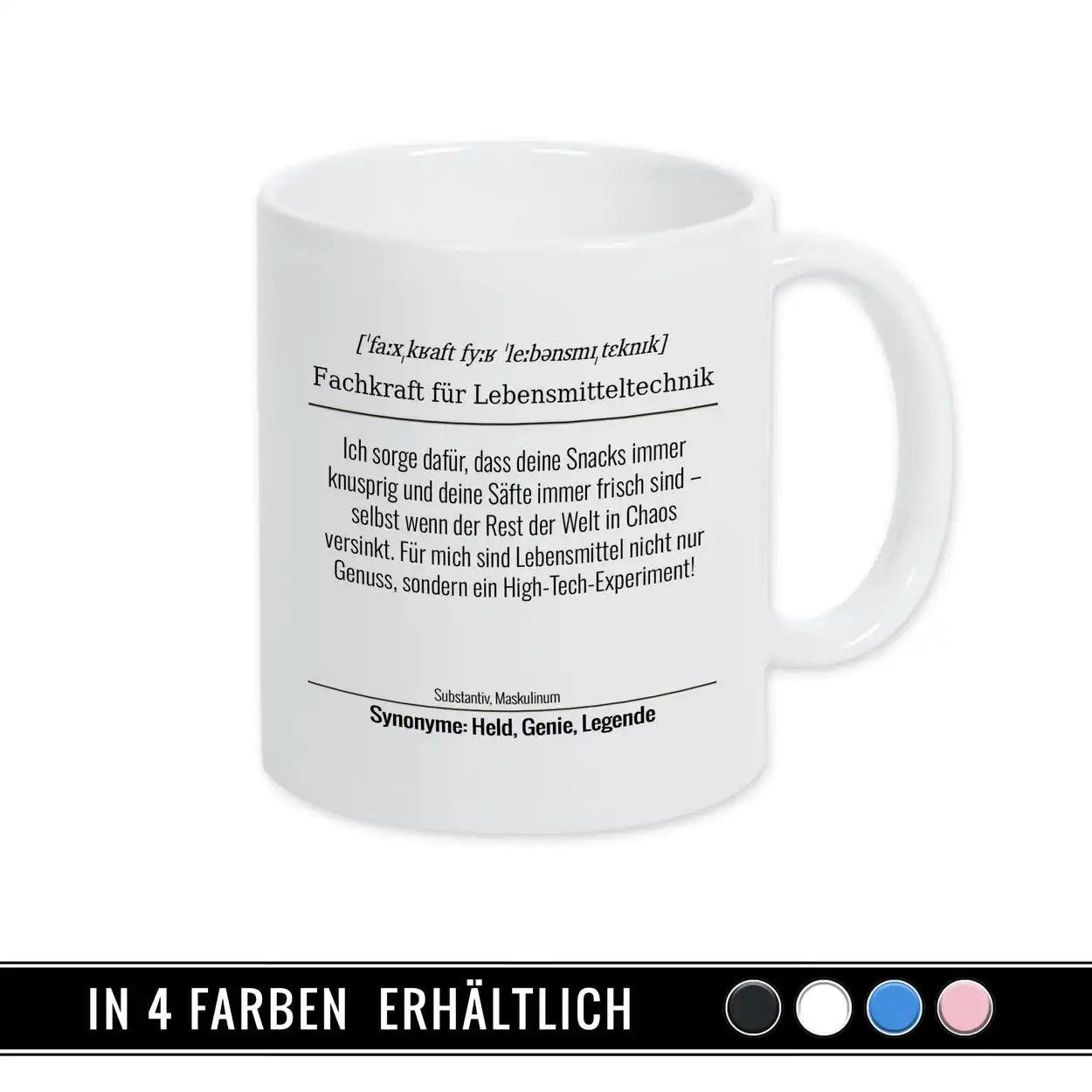 Tasse für Fachkraft für Lebensmitteltechnik - Druckerino