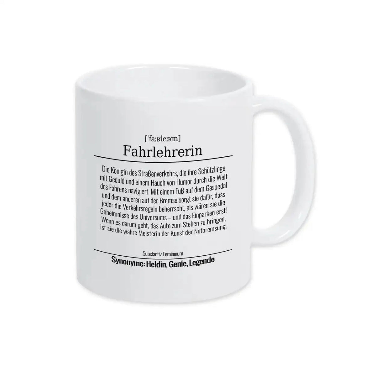 Tasse für Fahrlehrerin - Druckerino