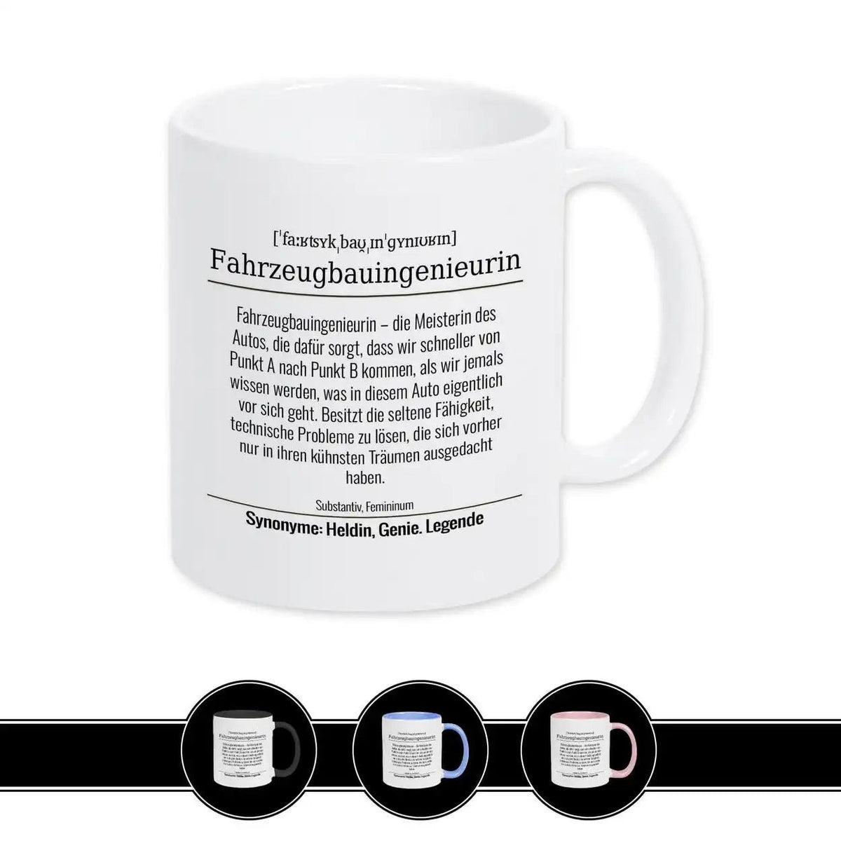 Tasse für Fahrzeugbauingenieurin - Druckerino