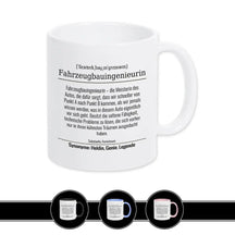 Tasse für Fahrzeugbauingenieurin - Druckerino