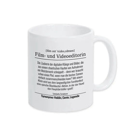 Tasse für Film- und Videoeditorin - Druckerino