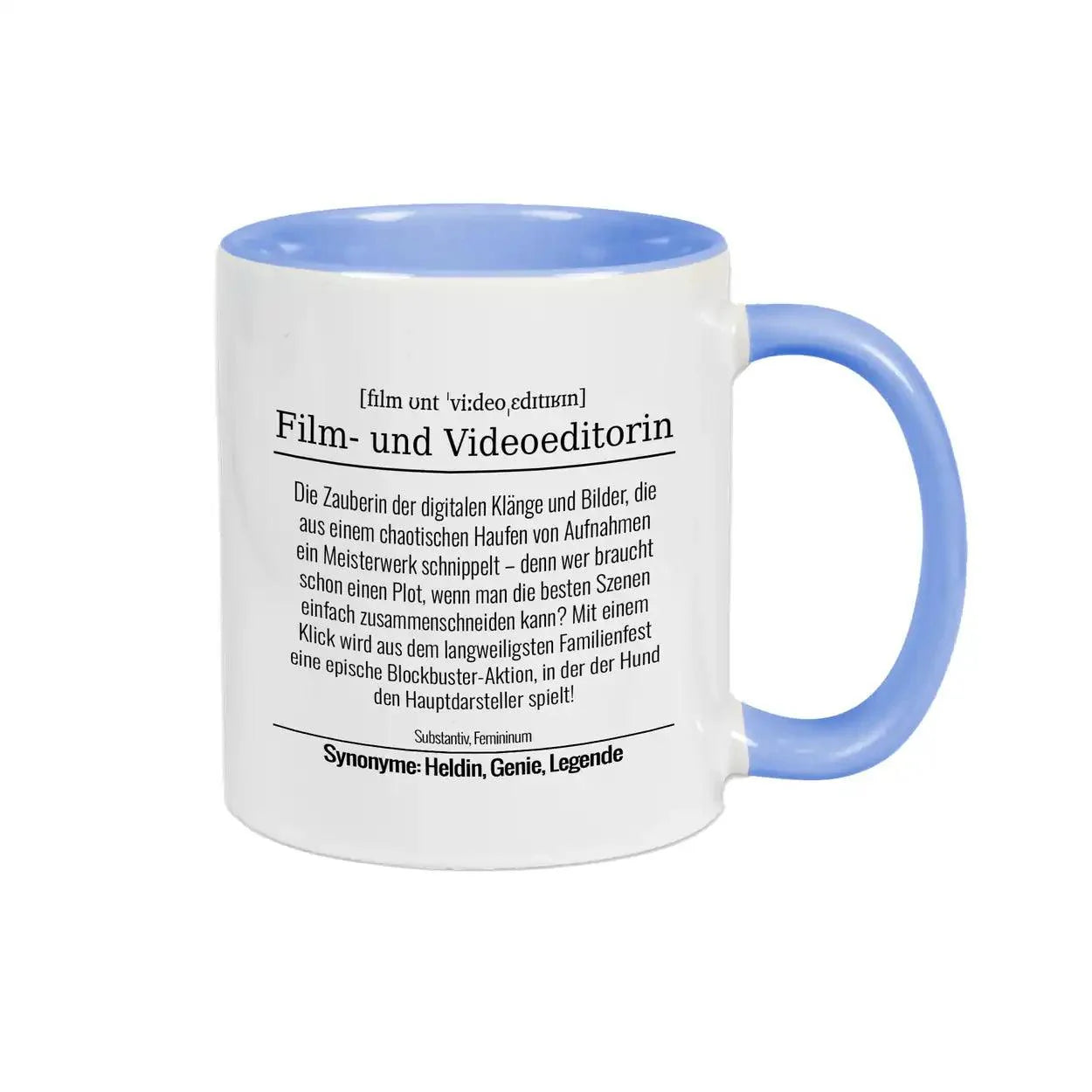 Tasse für Film- und Videoeditorin - Druckerino