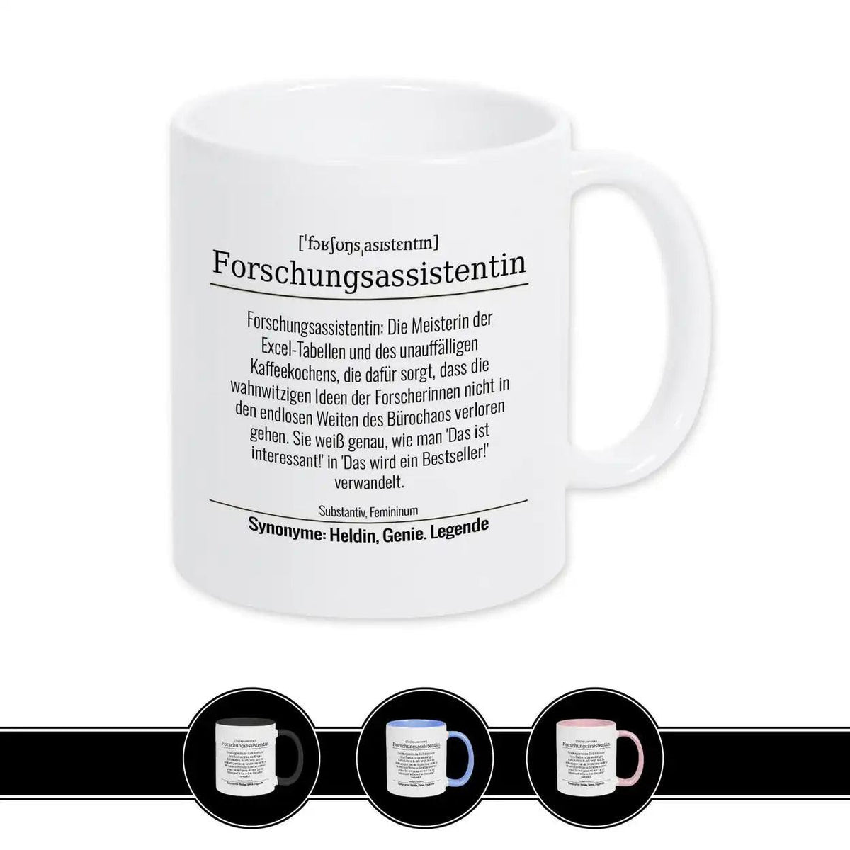 Tasse für Forschungsassistentin - Druckerino