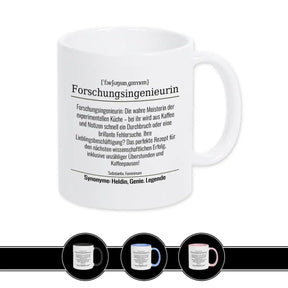 Tasse für Forschungsingenieurin - Druckerino