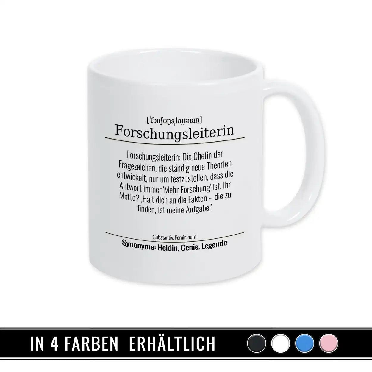 Tasse für Forschungsleiterin - Druckerino