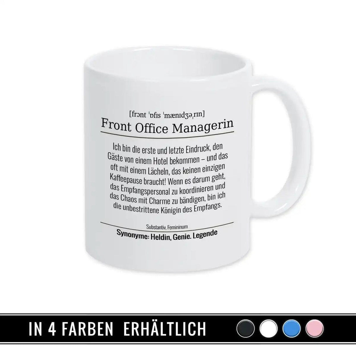 Tasse für Front Office Managerin - Druckerino