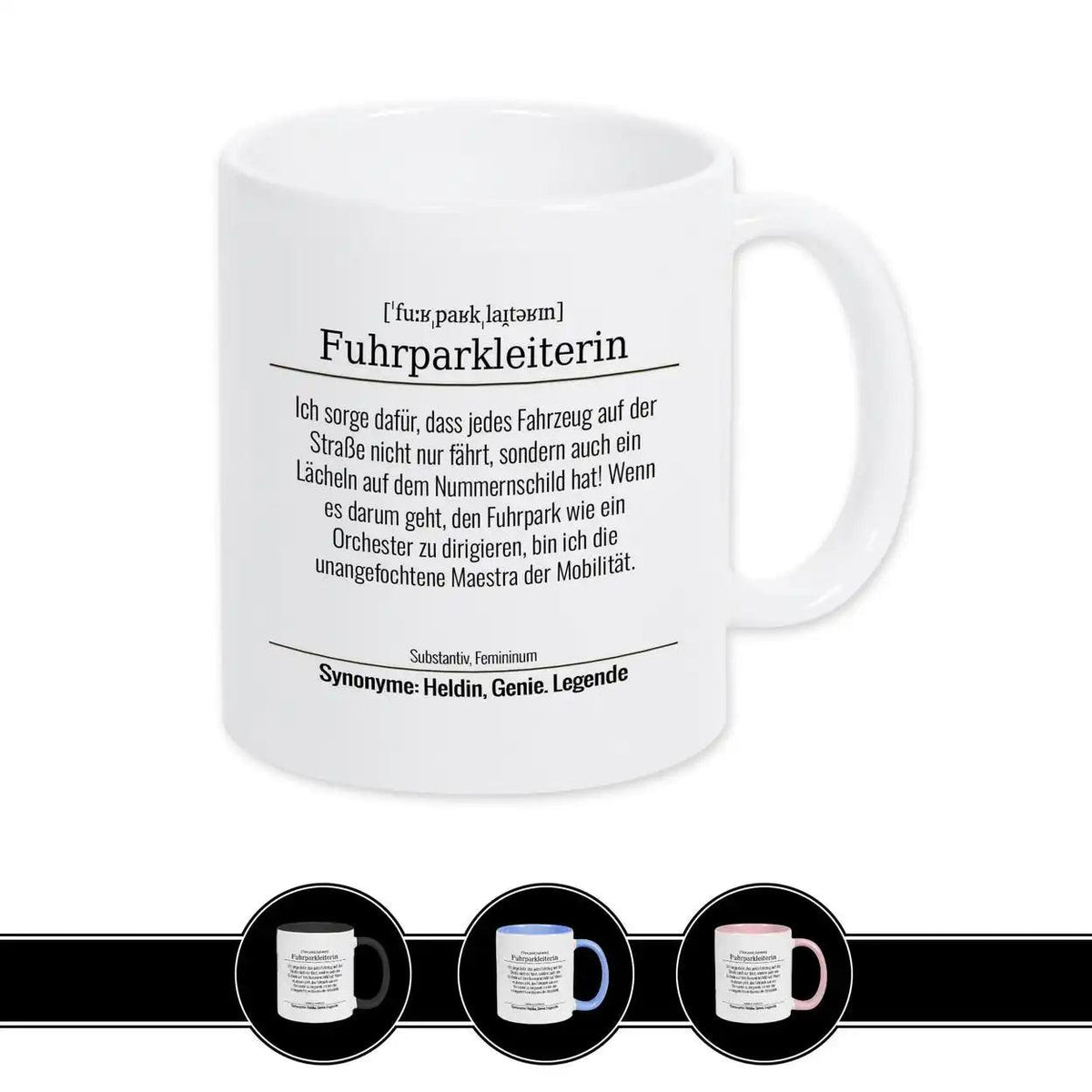 Tasse für Fuhrparkleiterin - Druckerino