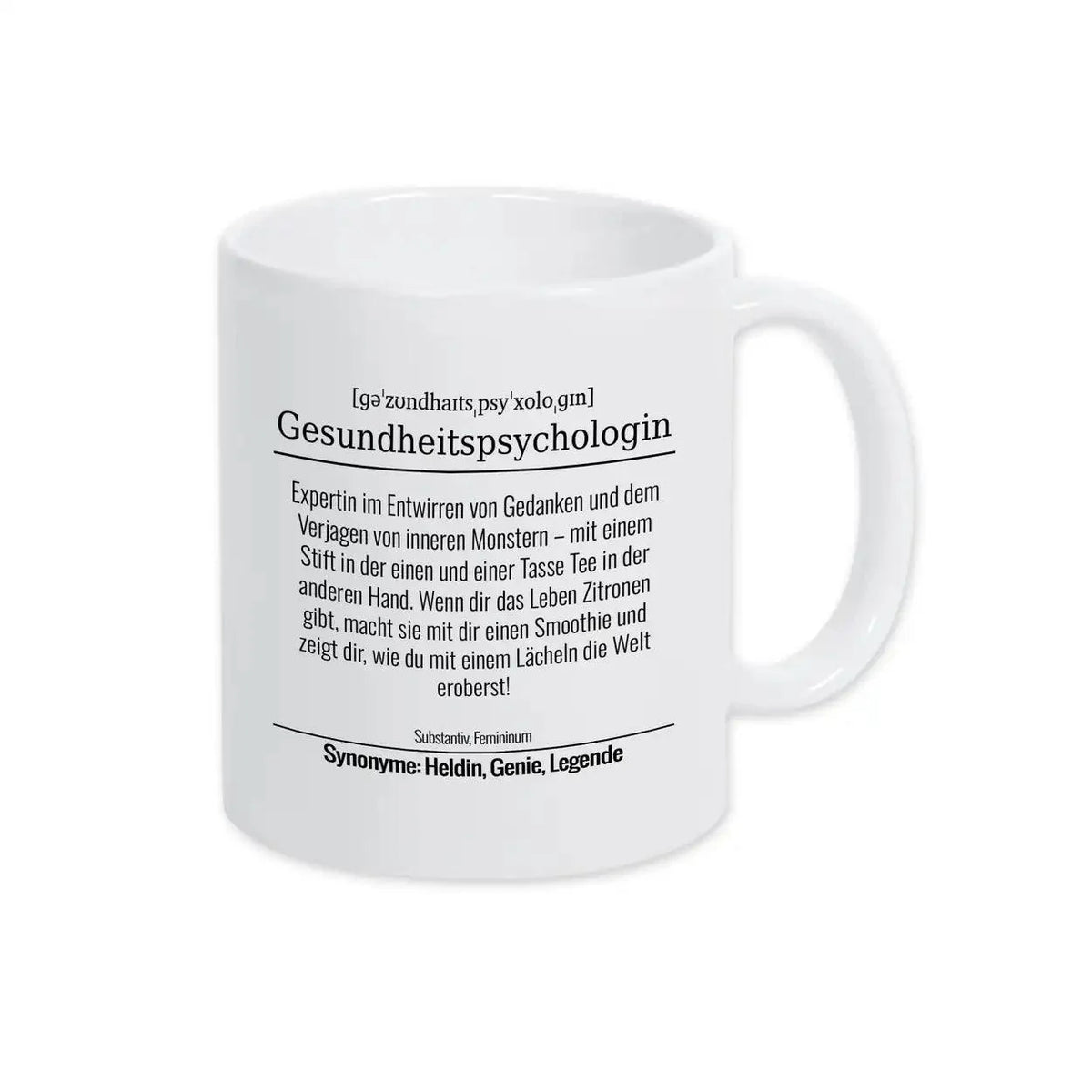 Tasse für Gesundheitspsychologin - Druckerino