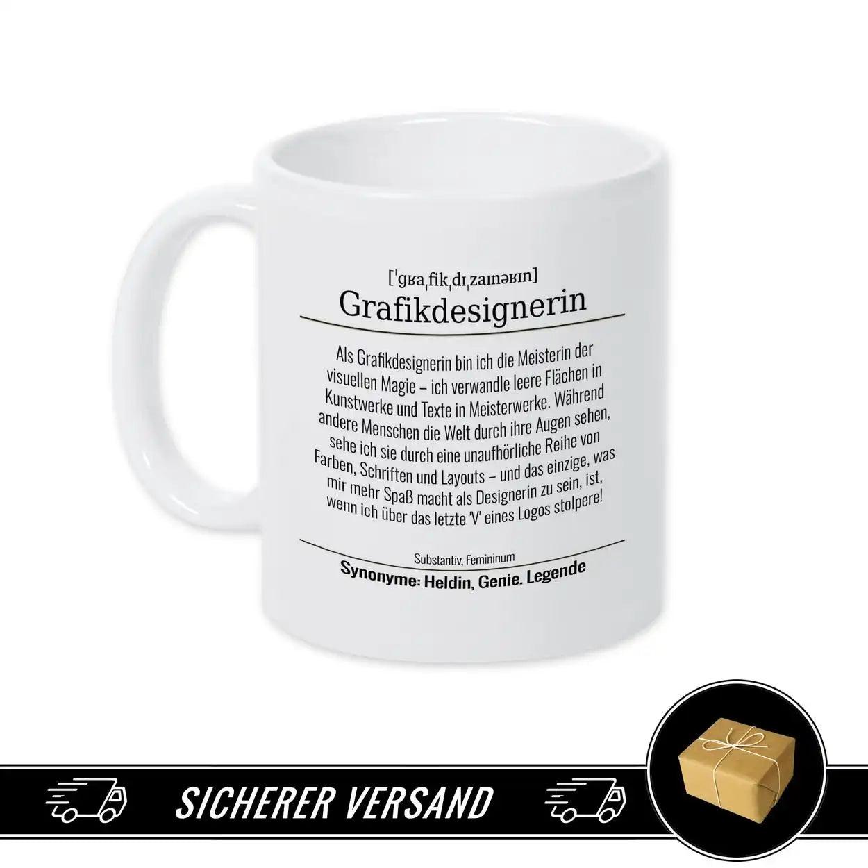 Tasse für Grafikdesignerin - Druckerino
