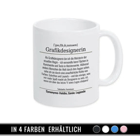 Tasse für Grafikdesignerin - Druckerino