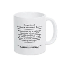 Tasse für Hohlglasschleiferin für Kugeln - Druckerino