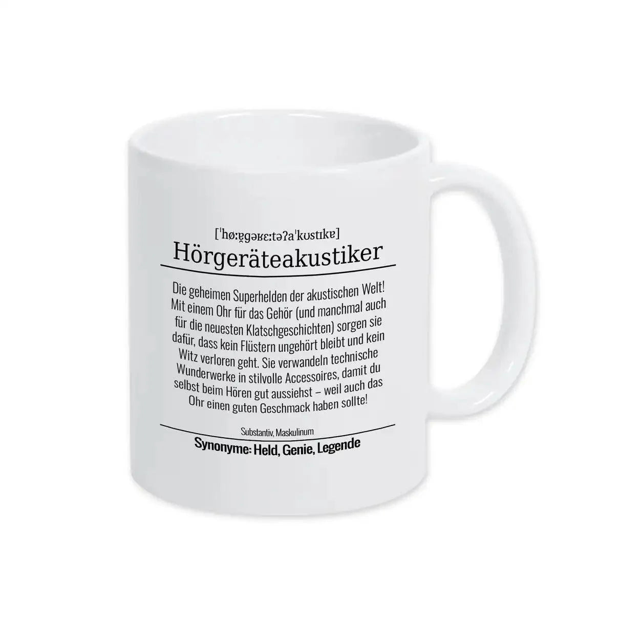 Tasse für Hörgeräteakustiker - Druckerino