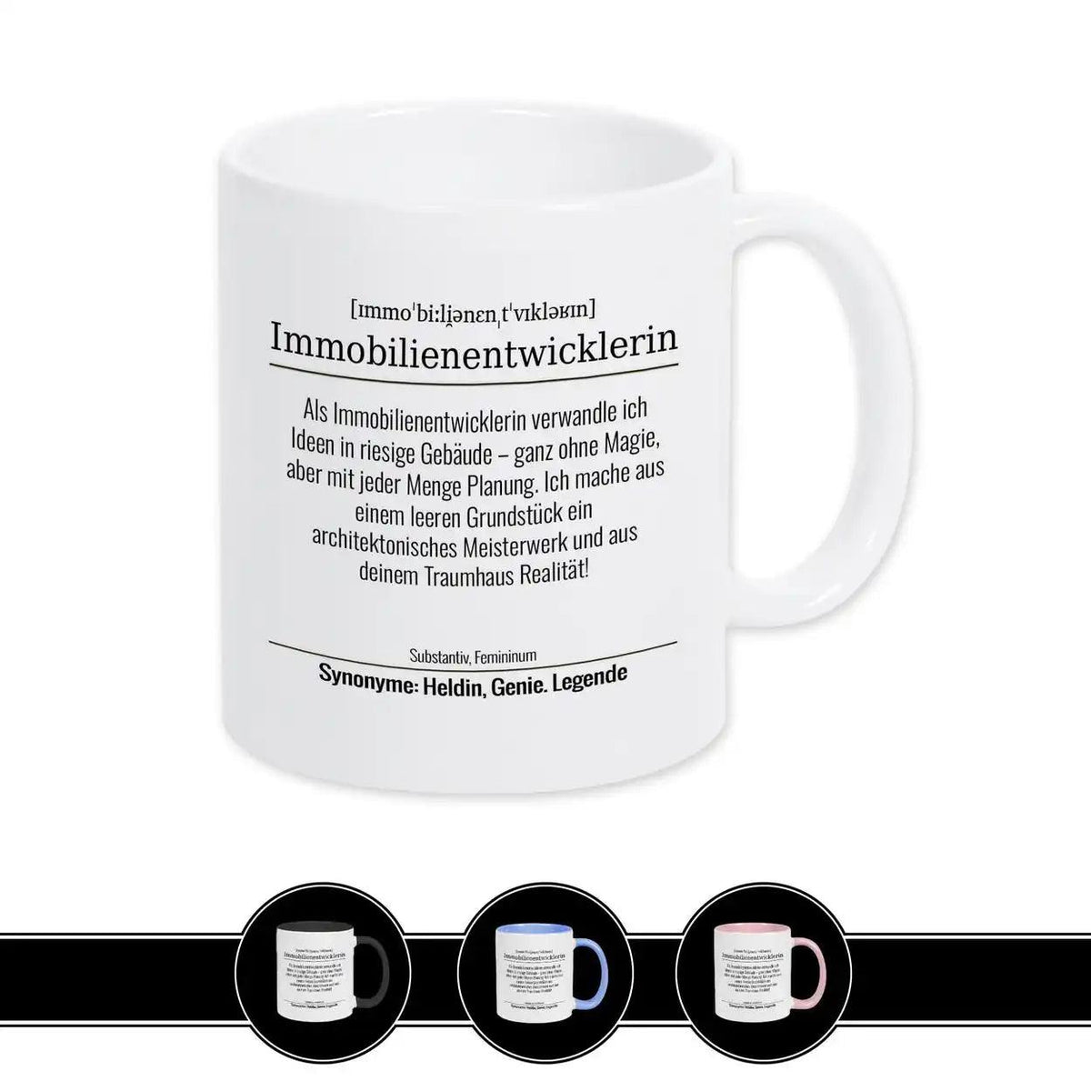 Tasse für Immobilienentwicklerin - Druckerino