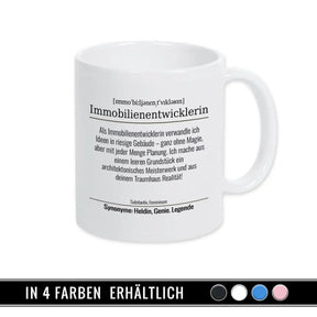 Tasse für Immobilienentwicklerin - Druckerino