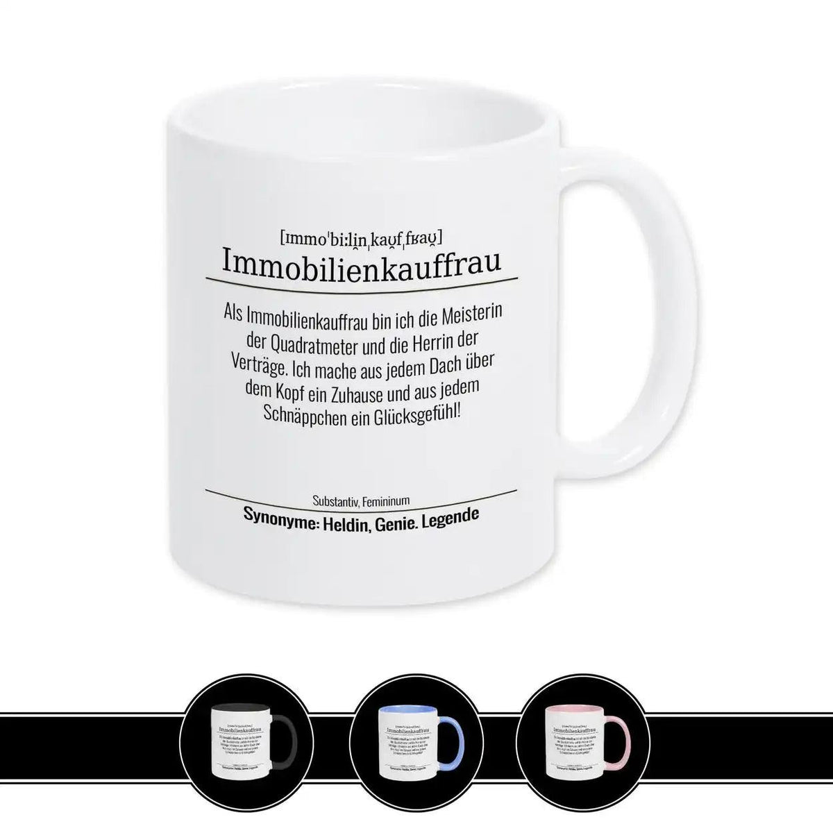 Tasse für Immobilienkauffrau - Druckerino