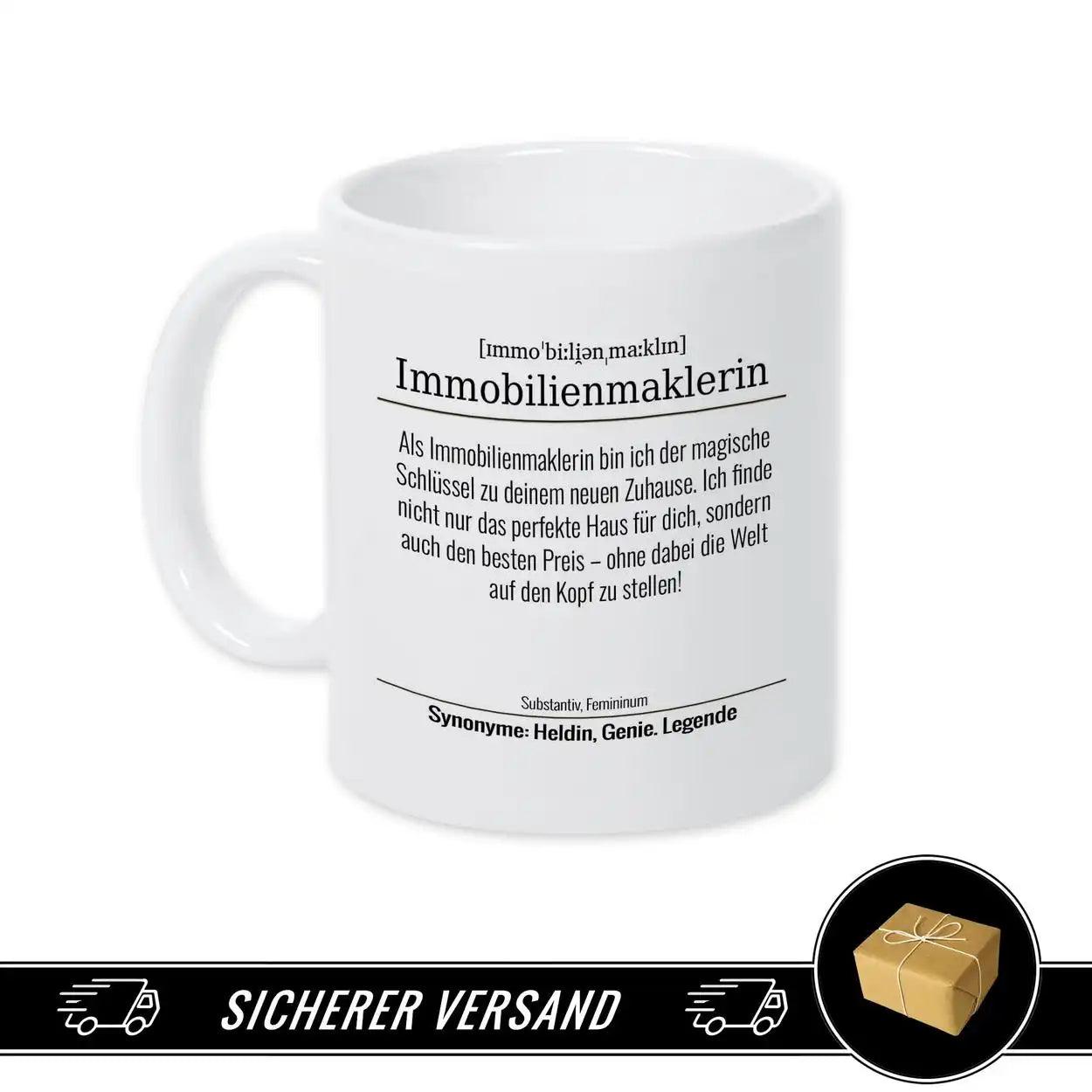 Tasse für Immobilienmaklerin - Druckerino