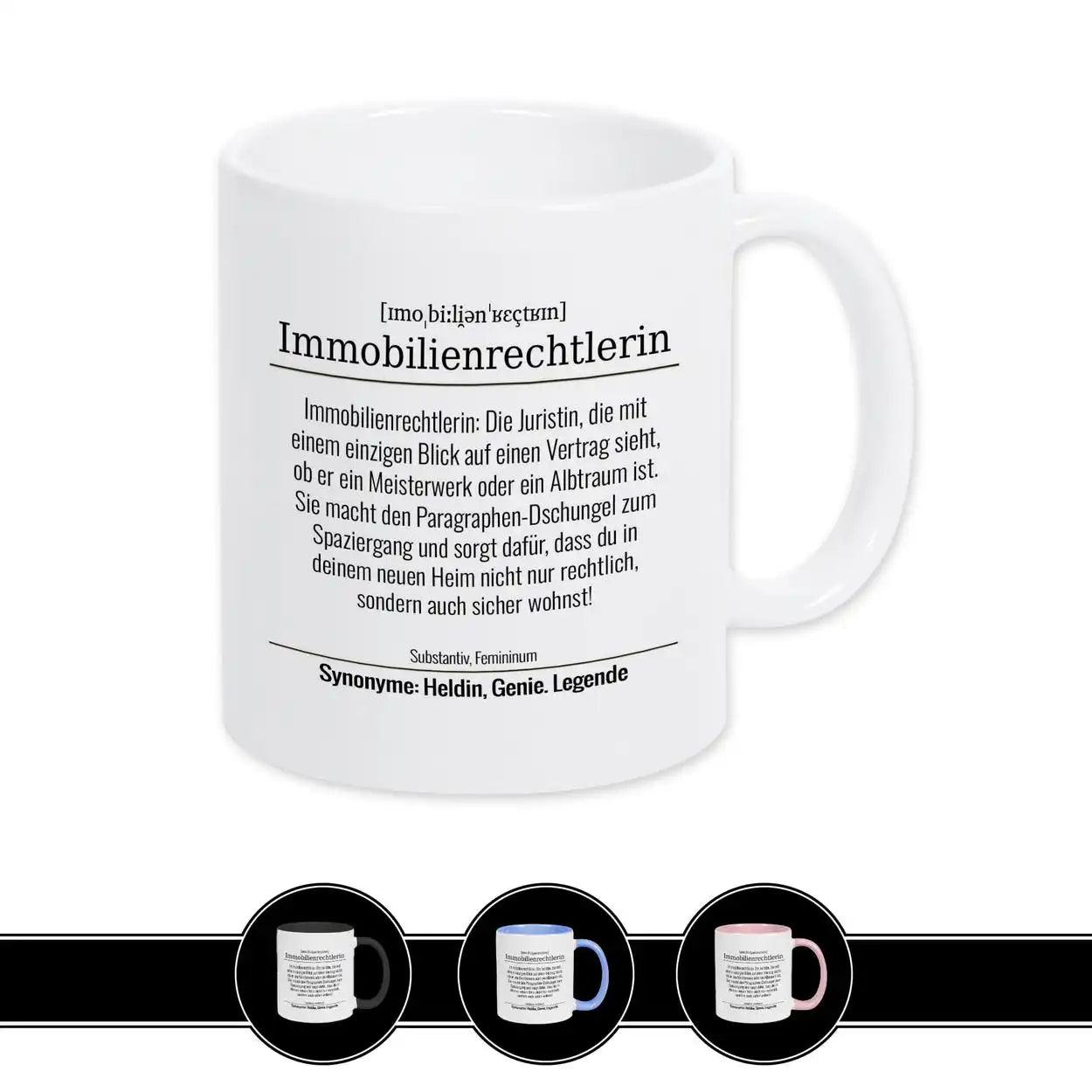 Tasse für Immobilienrechtlerin - Druckerino