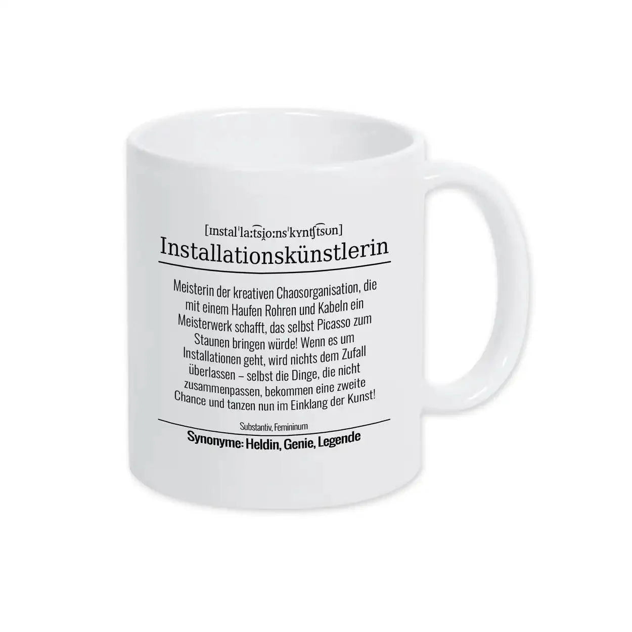 Tasse für Installationskünstlerin - Druckerino