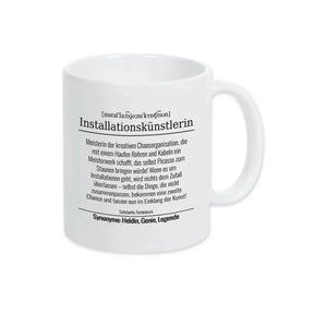 Tasse für Installationskünstlerin - Druckerino