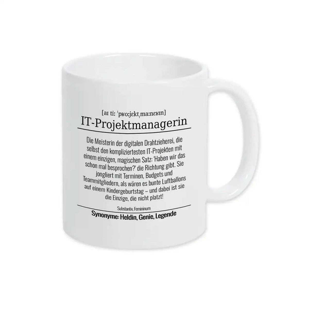 Tasse für IT-Projektmanagerin - Druckerino