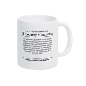 Tasse für IT-Security Managerin - Druckerino