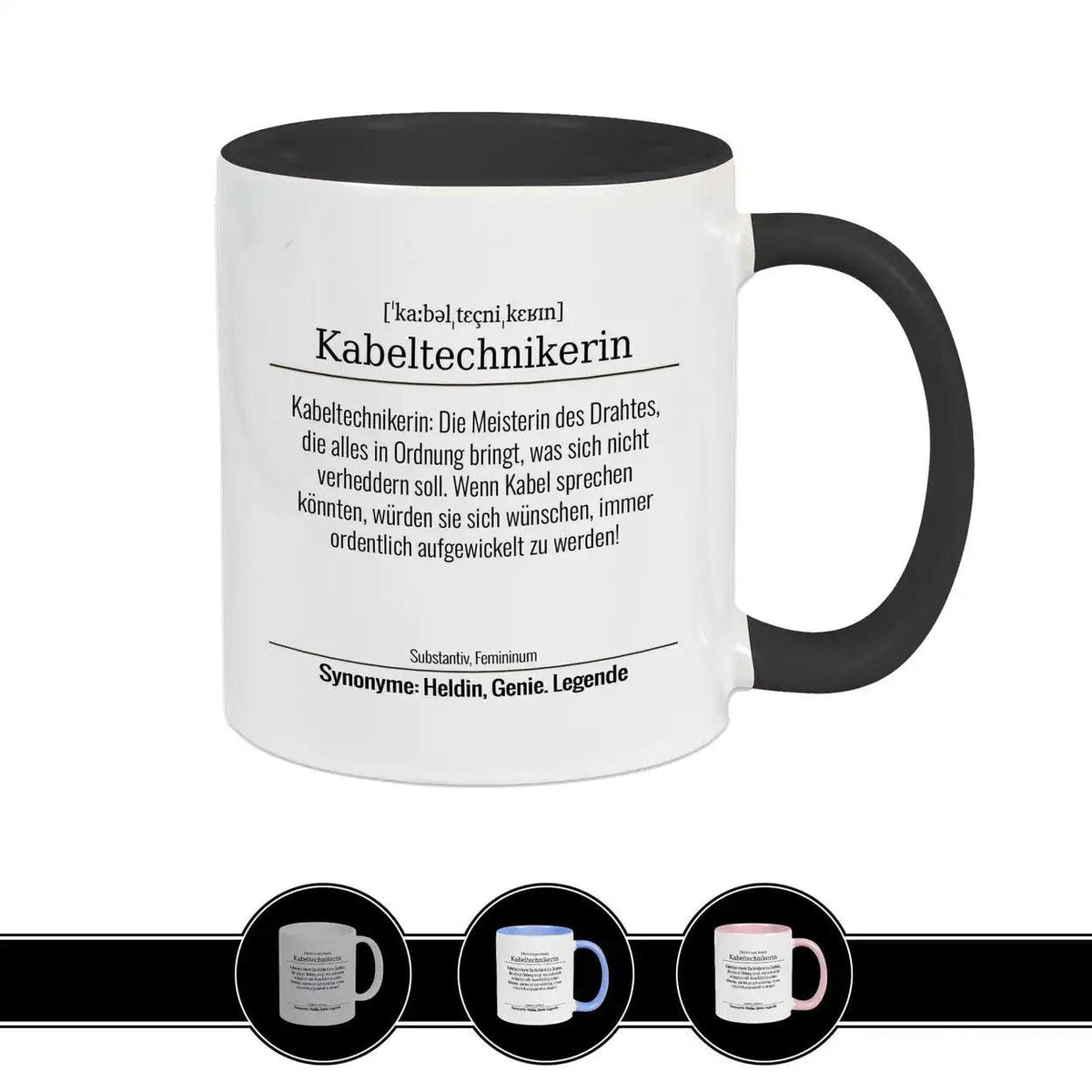 Tasse für Kabeltechnikerin - Druckerino