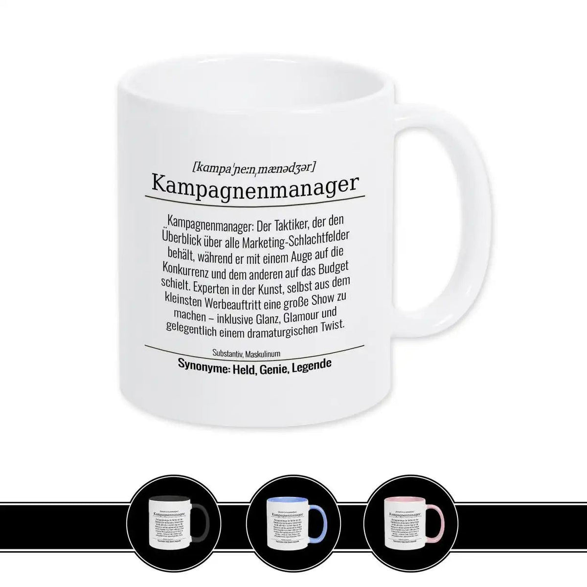 Tasse für Kampagnenmanager - Druckerino