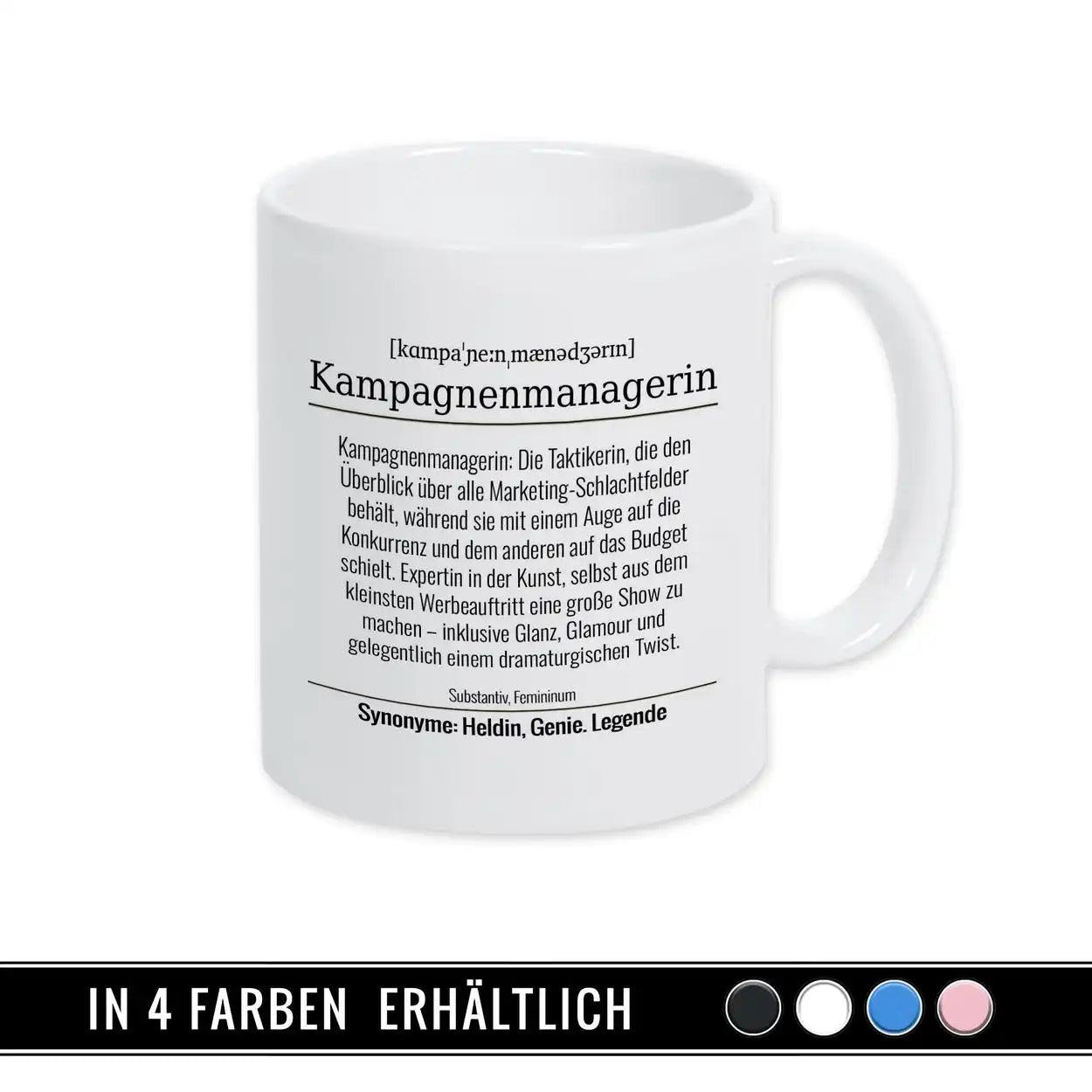 Tasse für Kampagnenmanagerin - Druckerino