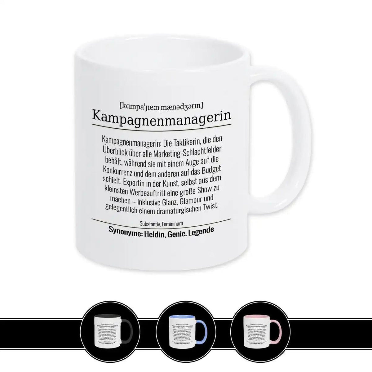 Tasse für Kampagnenmanagerin - Druckerino