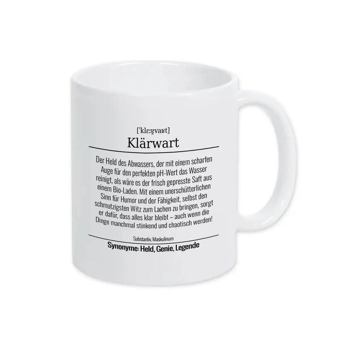 Tasse für Klärwart - Druckerino