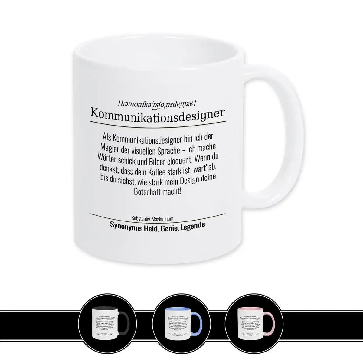 Tasse für Kommunikationsdesigner - Druckerino
