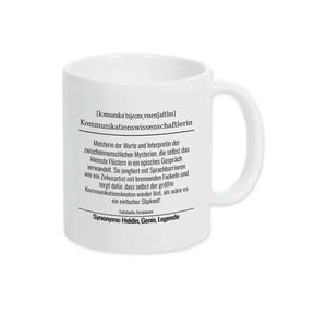 Tasse für Kommunikationswissenschaftlerin - Druckerino