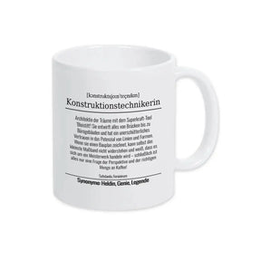 Tasse für Konstruktionstechnikerin - Druckerino