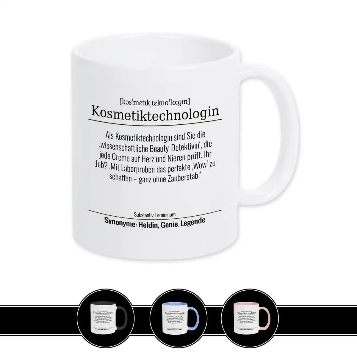 Tasse für Kosmetiktechnologin - Druckerino