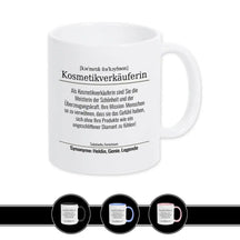 Tasse für Kosmetikverkäuferin - Druckerino