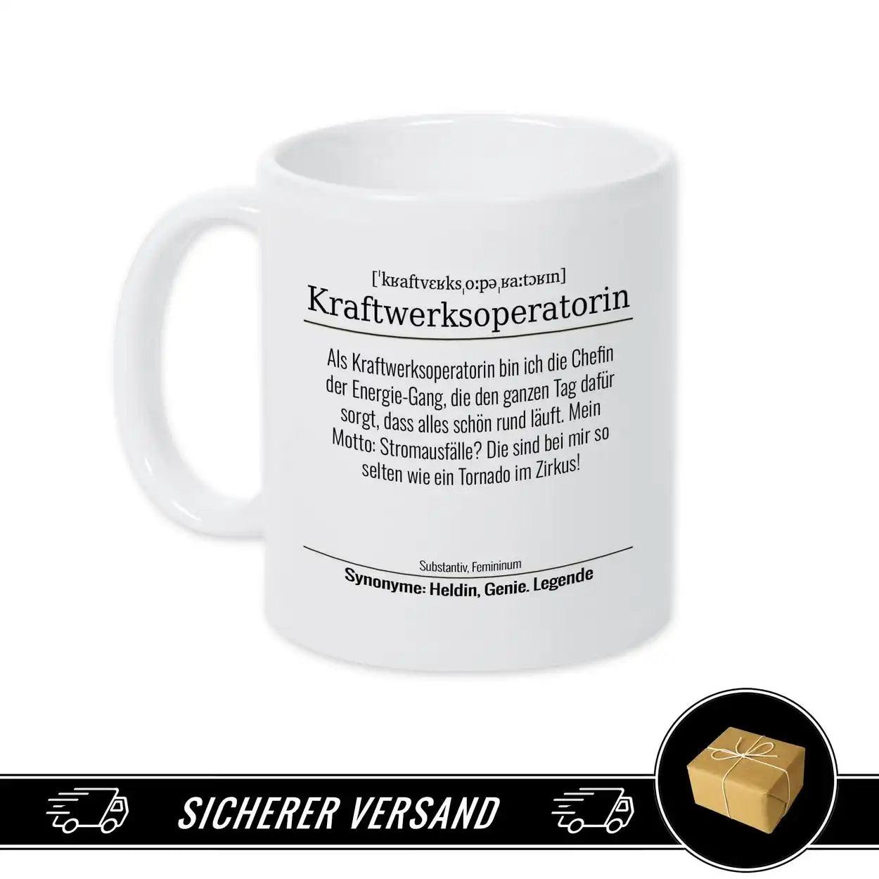 Tasse für Kraftwerksoperatorin - Druckerino