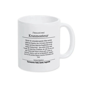 Tasse für Kranmonteur - Druckerino