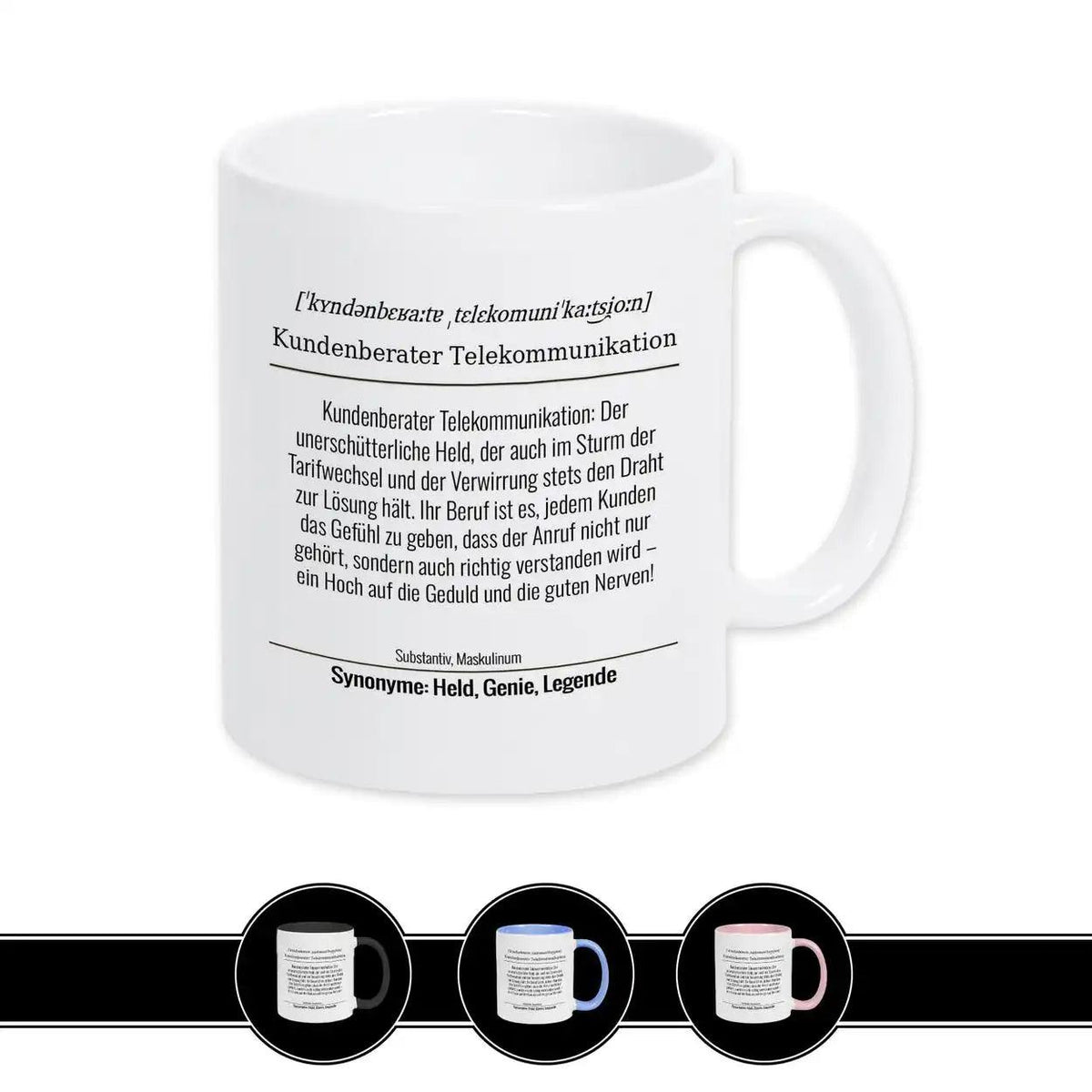 Tasse für Kundenberater Telekommunikation - Druckerino