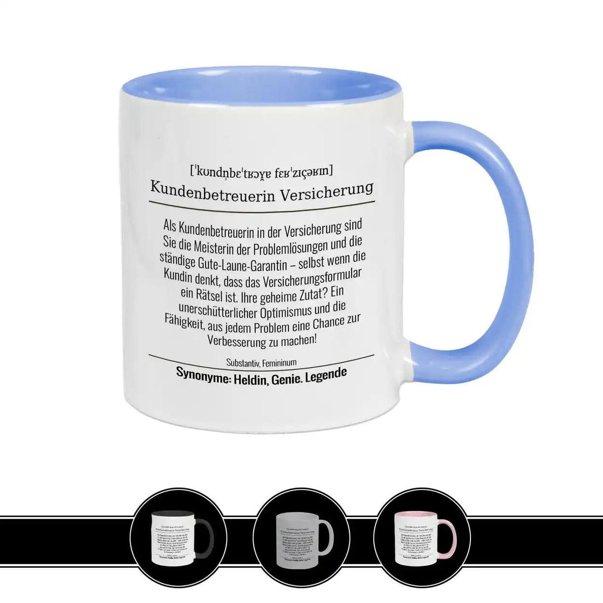 Tasse für Kundenbetreuerin Versicherung - Druckerino