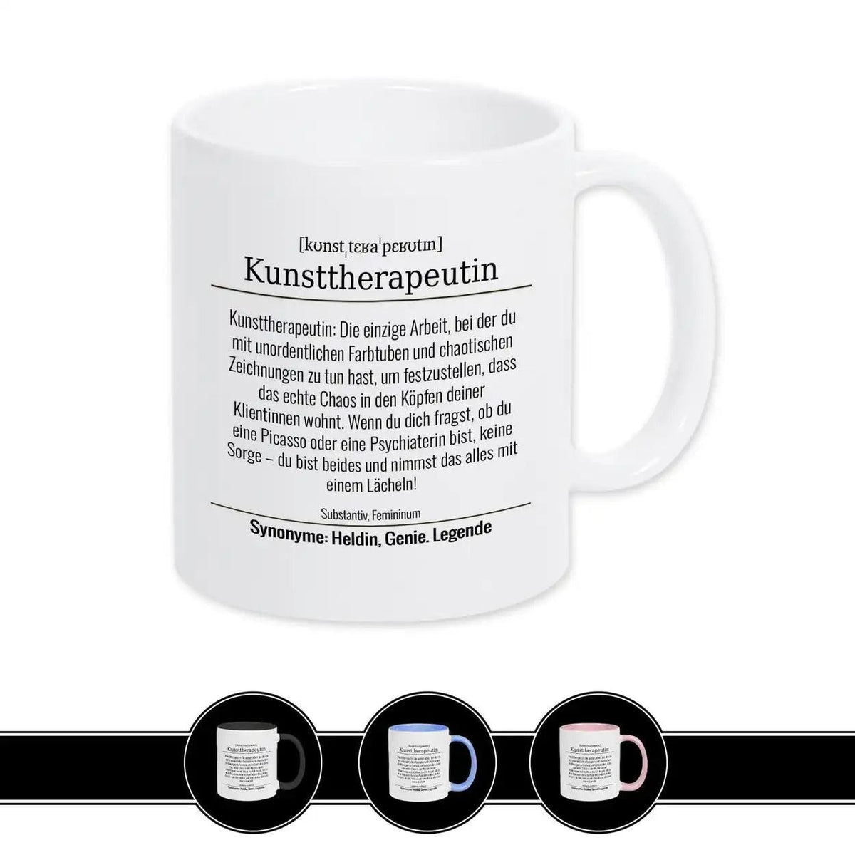 Tasse für Kunsttherapeutin - Druckerino