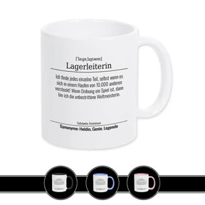 Tasse für Lagerleiterin - Druckerino