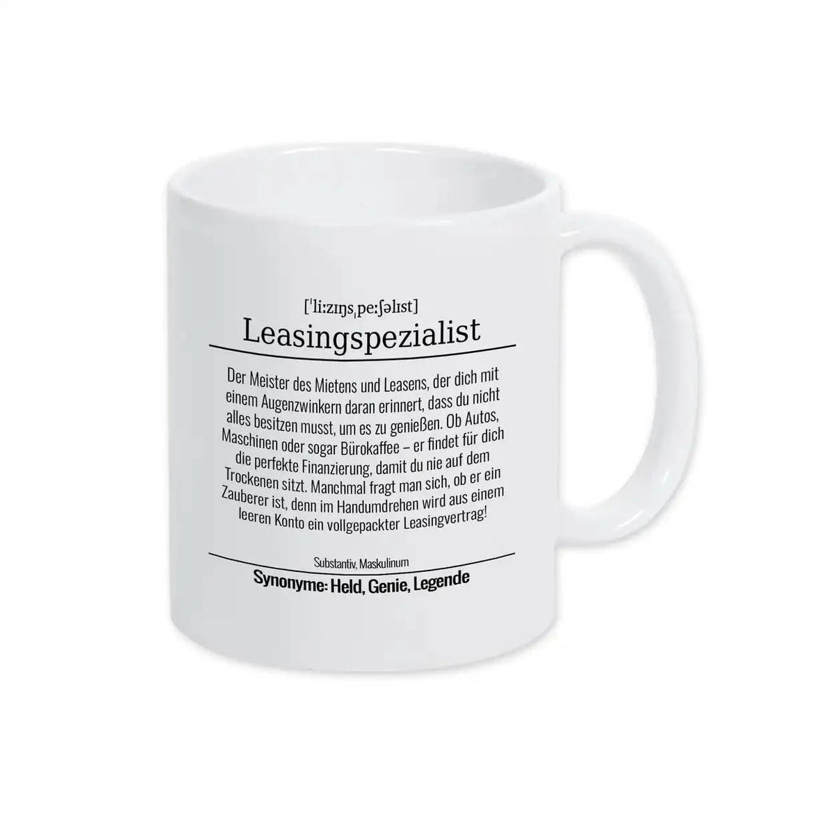 Tasse für Leasingspezialist - Druckerino