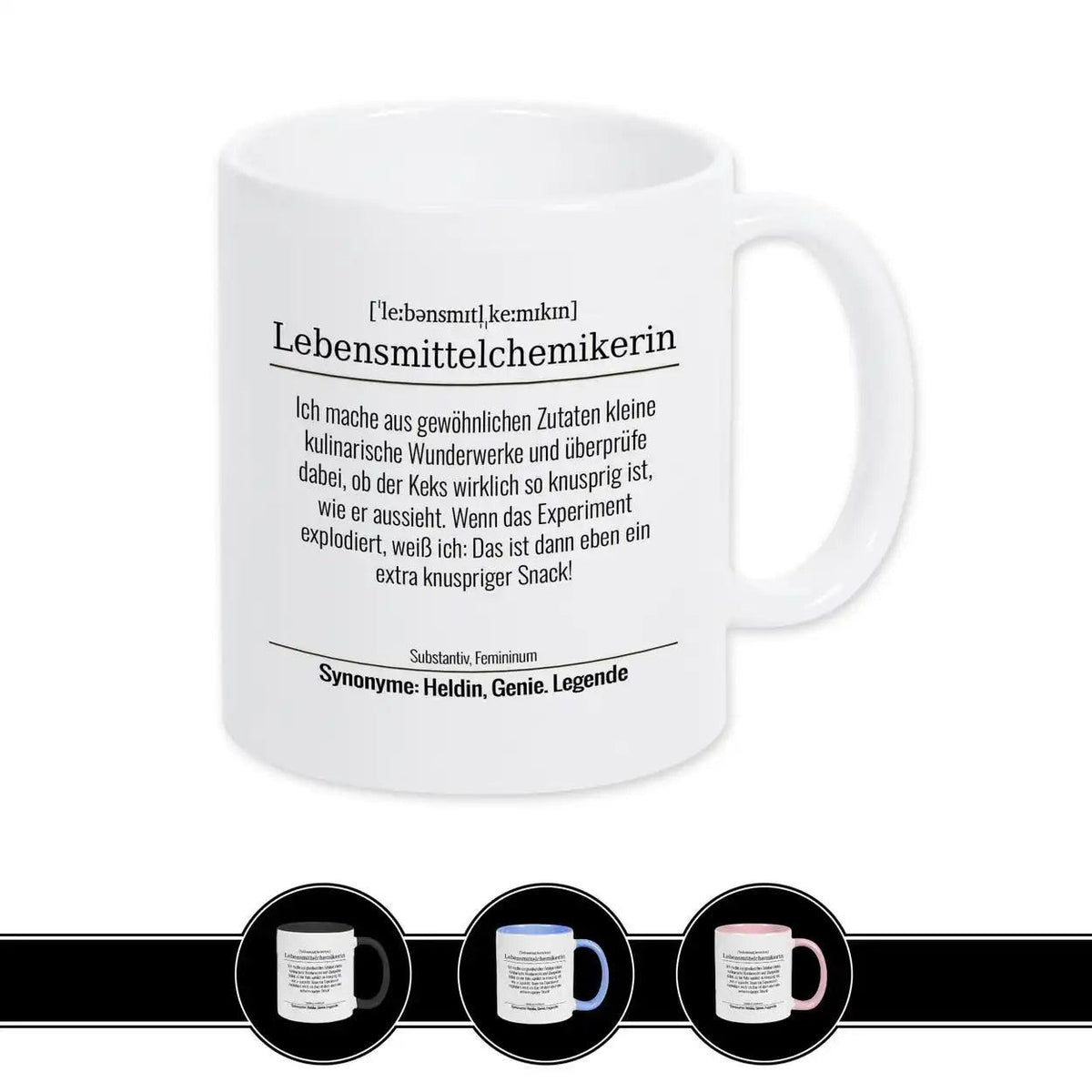 Tasse für Lebensmittelchemikerin - Druckerino