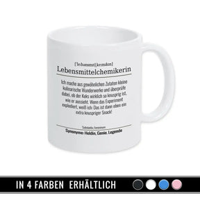 Tasse für Lebensmittelchemikerin - Druckerino