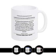 Tasse für Lebensversicherungsberaterin - Druckerino
