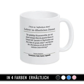 Tasse für Lehrer im öffentlichen Dienst - Druckerino